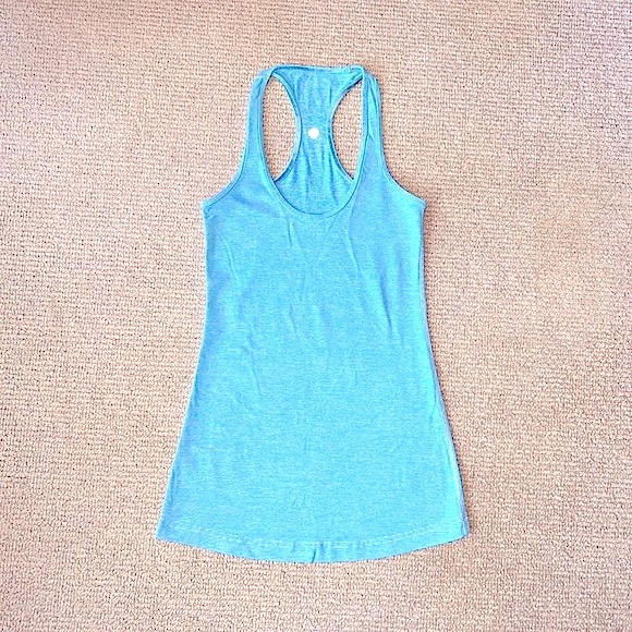 lululemon athletica Tops - LULULEMON || CRB COOL RACERBACK TANK TOP | Size 4 | Tonka Stripe Angle Blue